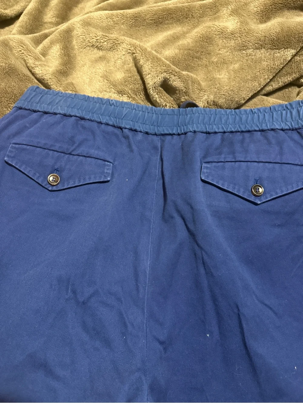 Gucci Men's Royal Blue Drawstring Joggers